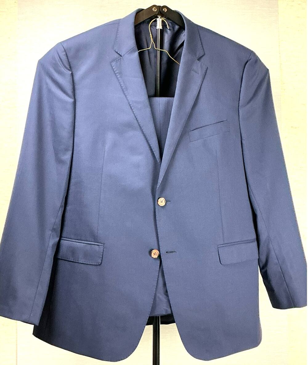 Lauren Ralph Lauren Navy Slim Fit Wool Suit 46R W/ 2 Pts 40/30
